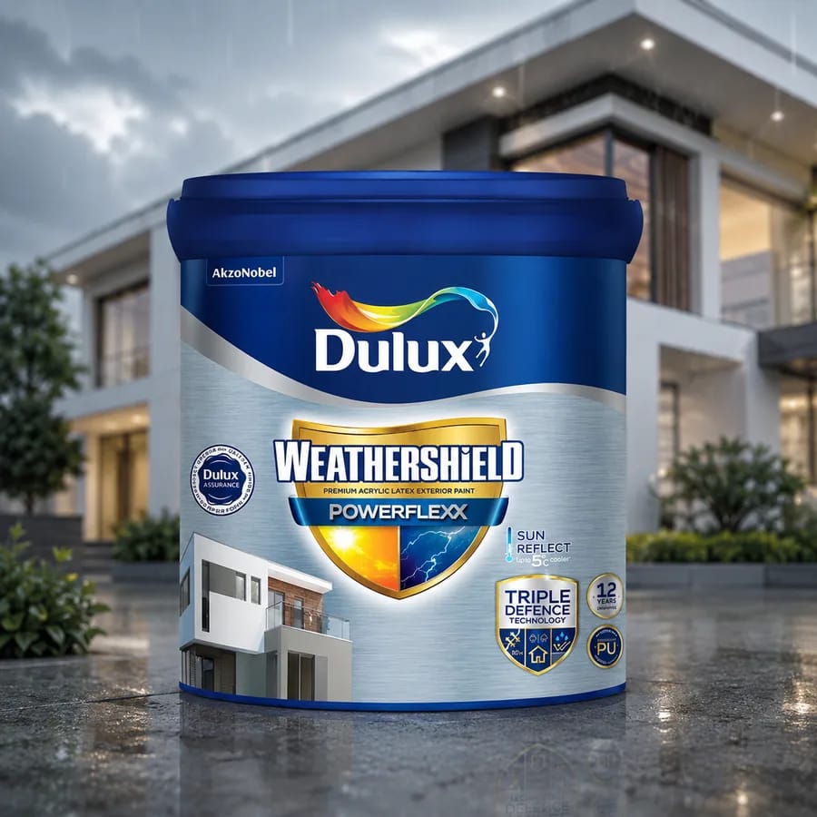 Dulux Weathershield Powerflexx premium exterior paint